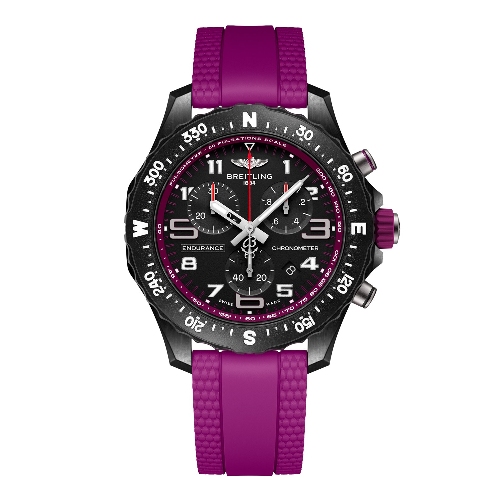 Endurance Pro 38mm Unisex Watch Purple Rubber