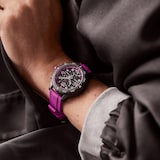 Breitling Endurance Pro 38mm Unisex Watch Purple Rubber