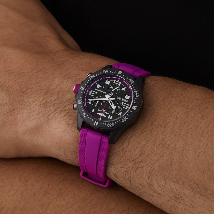 Breitling Endurance Pro 38mm Unisex Watch Purple Rubber