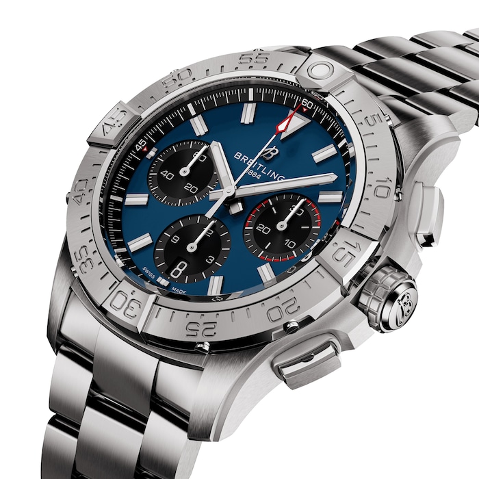 Breitling Avenger B01 Chronograph 42 Mens Watch Blue Stainless Steel