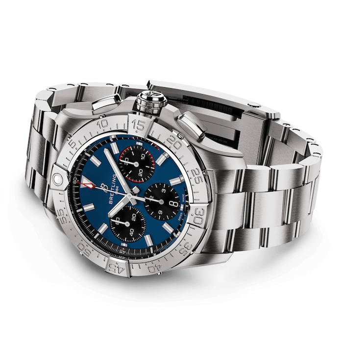 Breitling Avenger B01 Chronograph 42 Mens Watch Blue Stainless Steel