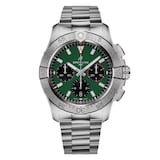 Breitling Avenger B01 Chronograph 42 Mens Watch Green Stainless Steel