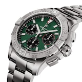 Breitling Avenger B01 Chronograph 42 Mens Watch Green Stainless Steel