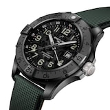 Breitling Avenger Automatic 44 mm Night Mission Mens Watch Green Leather