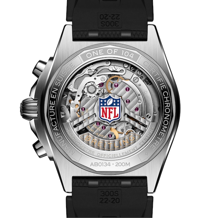Breitling Chronomat B01 42 Las Vegas Raiders Limited Edition Mens Watch Rubber