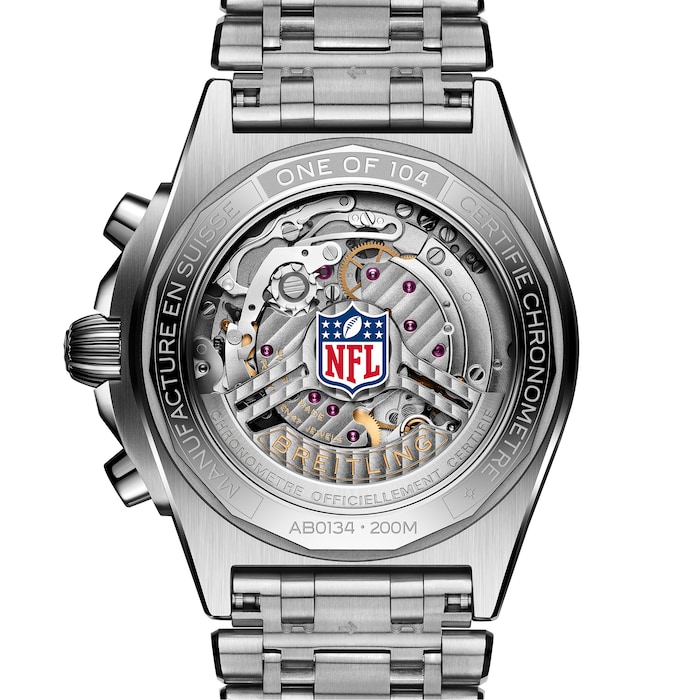 Breitling Chronomat B01 42 Pittsburgh Steelers Limited Edition Mens Watch Stainless Steel