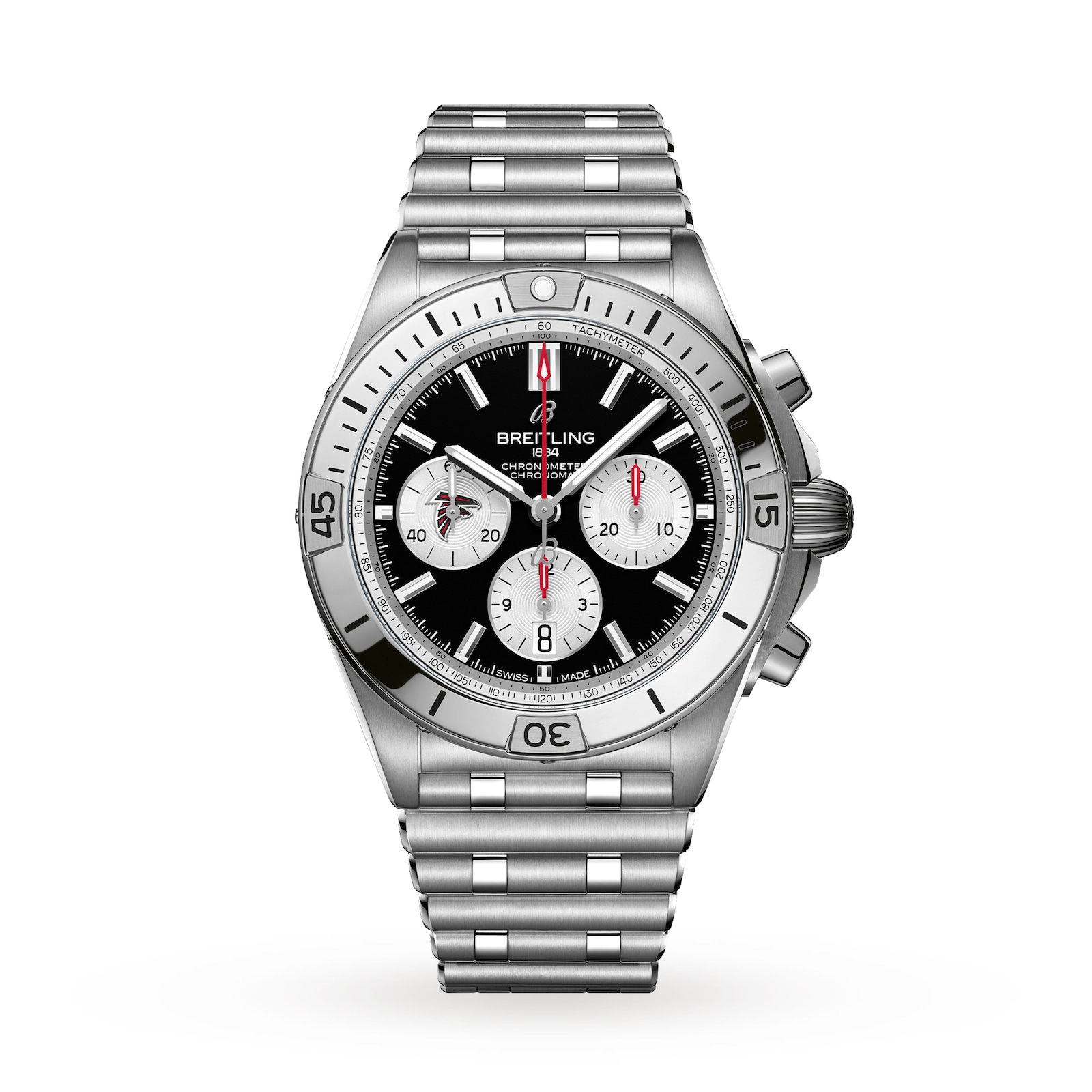 Breitling Chronomat B01 42 Atlanta Falcons Limited Edition Mens Watch Stainless Steel