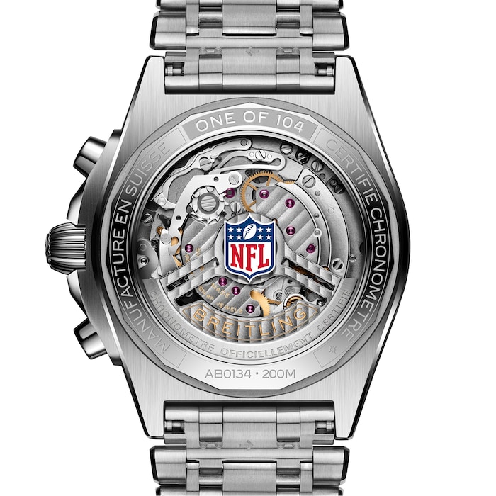 Breitling Chronomat B01 42 Cleveland Browns Limited Edition Mens Watch Stainless Steel