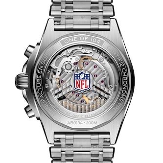 Breitling Chronomat B01 42 New England Patriots Limited Edition Mens Watch Stainless Steel Breitling Chronomat B01 42 New England Patriots Limited Edition Mens Watch Stainless Steel