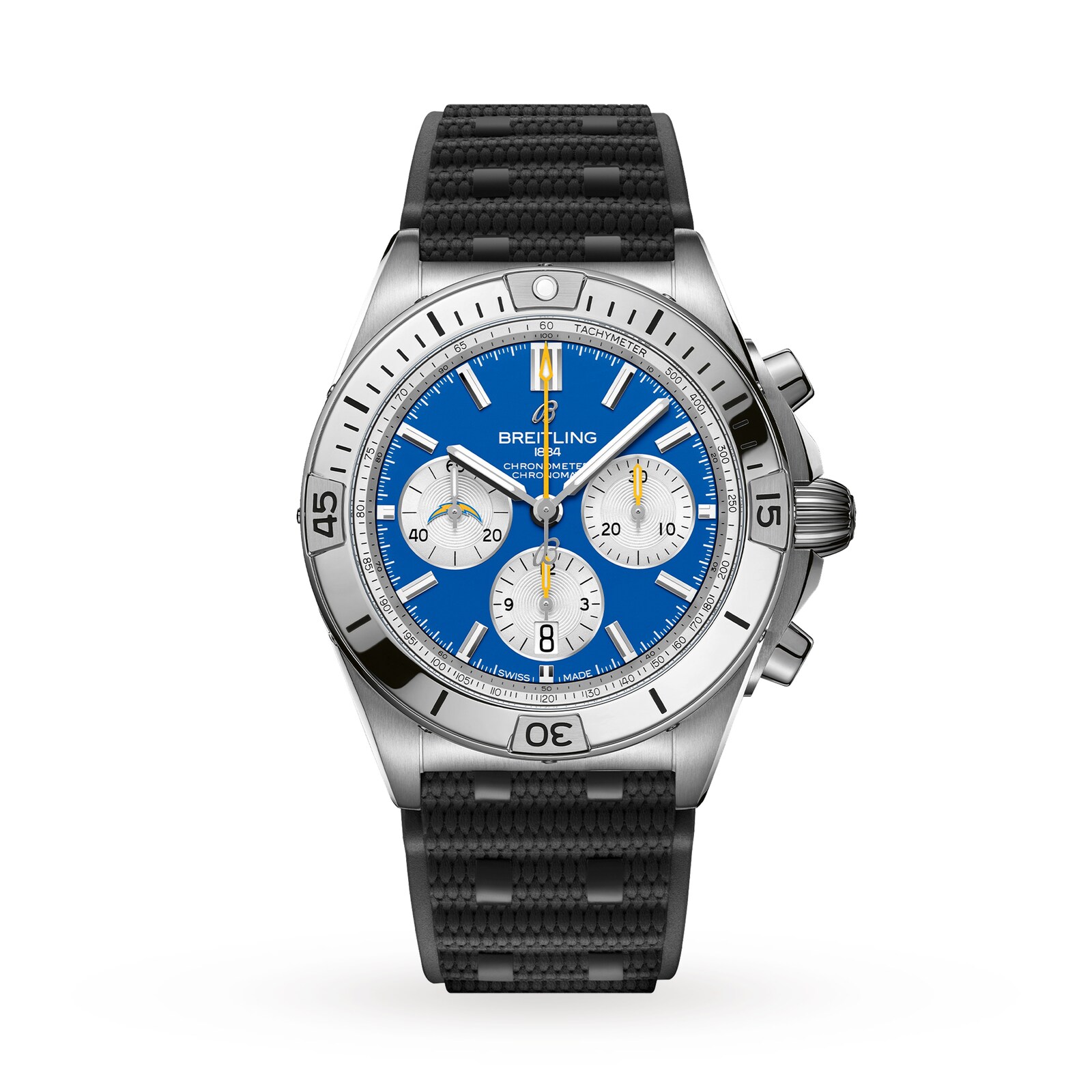 Breitling Chronomat B01 42 Los Angeles Chargers Limited Edition Mens Watch Rubber