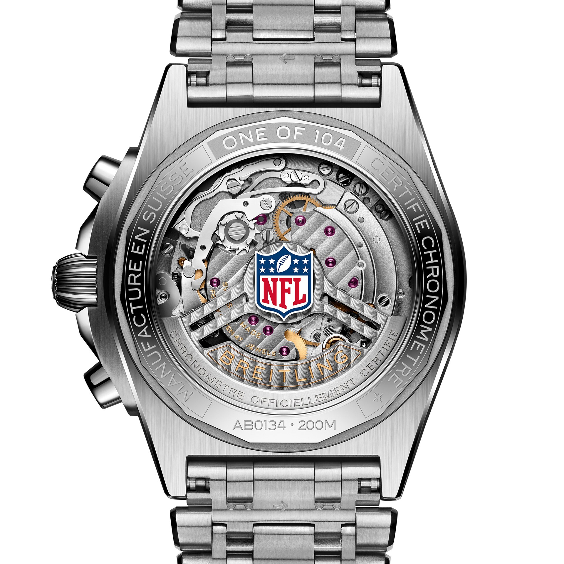 Breitling Chronomat B01 42 San Francisco 49ers Limited Edition Mens Watch Stainless Steel Breitling Chronomat B01 42 San Francisco 49ers Limited Edition Mens Watch Stainless Steel