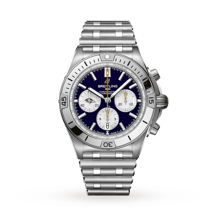 Breitling Chronomat B01 42 Baltimore Ravens Limited Edition Mens Watch Stainless Steel