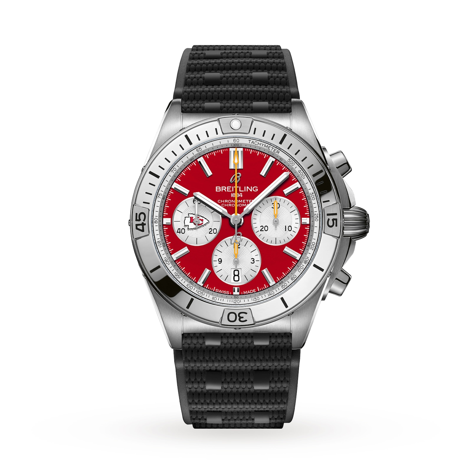 Breitling Chronomat B01 42 Kansas City Chiefs Limited Edition Mens Watch Rubber