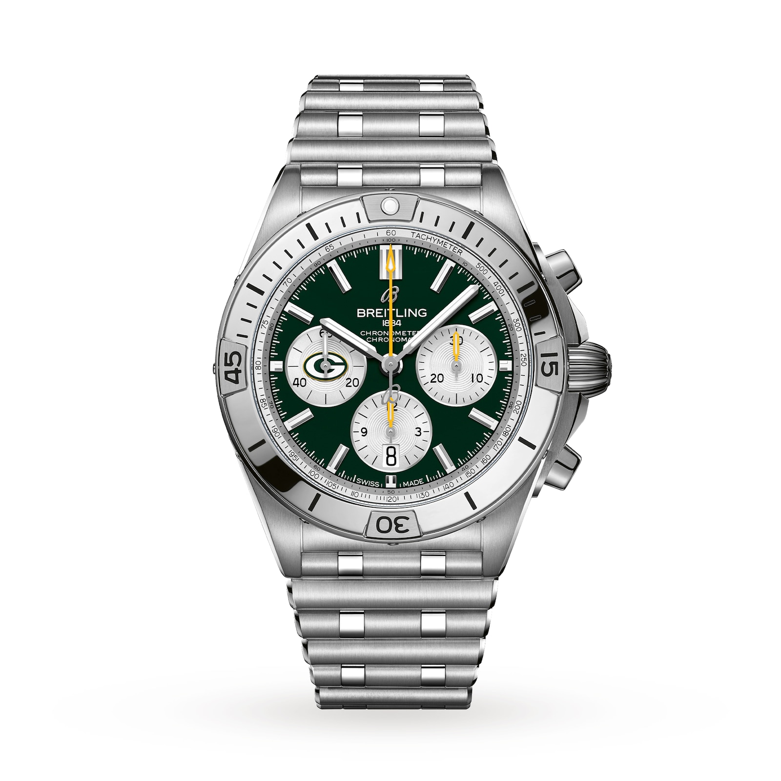 Breitling Chronomat B01 42 Green Bay Packers Limited Edition Mens 