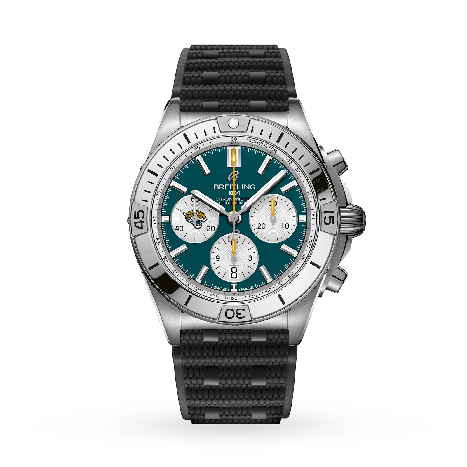 Breitling Chronomat B01 42 Jacksonville Jaguars Limited Edition Mens Watch Rubber