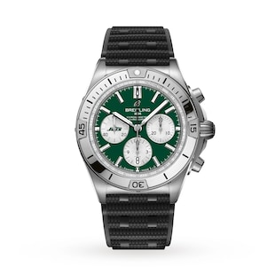 Breitling Chronomat B01 42 New York Jets Limited Edition Mens Watch Rubber