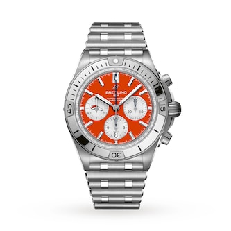 Breitling Chronomat B01 42 Denver Broncos Limited Edition Mens Watch Stainless Steel Breitling Chronomat B01 42 Denver Broncos Limited Edition Mens Watch Stainless Steel