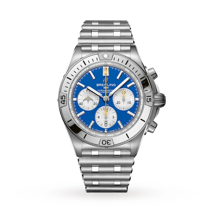 Breitling Chronomat B01 42 Los Angeles Chargers Limited Edition Mens Watch Stainless Steel