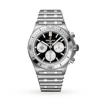 Breitling Chronomat B01 42 New Orleans Saints Limited Edition Mens Watch Stainless Steel