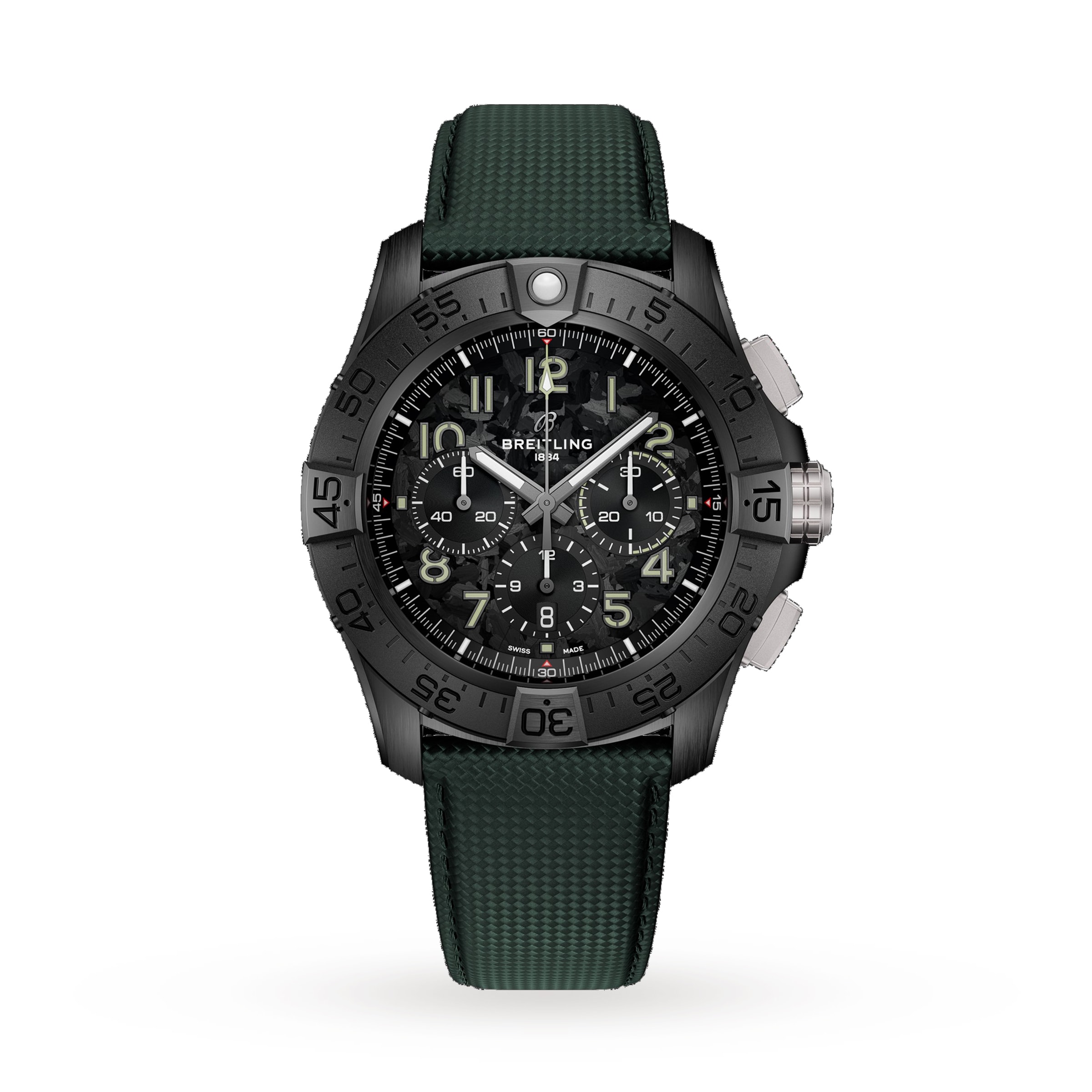 Super Avenger B01 Chronograph 46mm Mens Watch Green