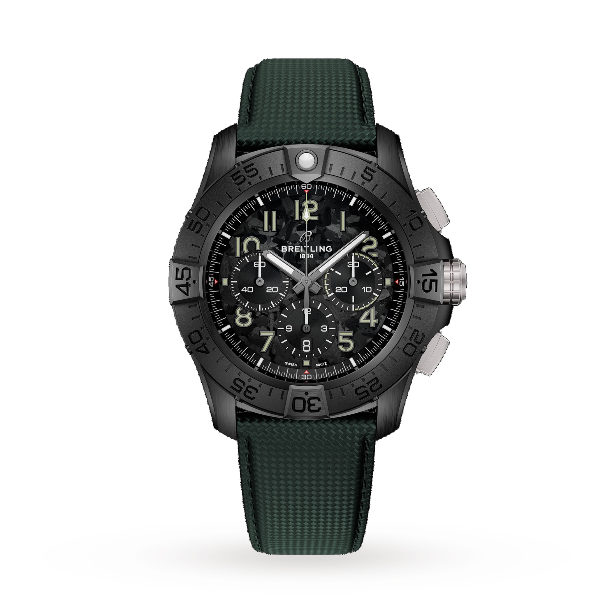 Breitling Super Avenger B01 Chronograph 46mm Mens Watch Green Breitling Super Avenger B01 Chronograph 46mm Mens Watch Green