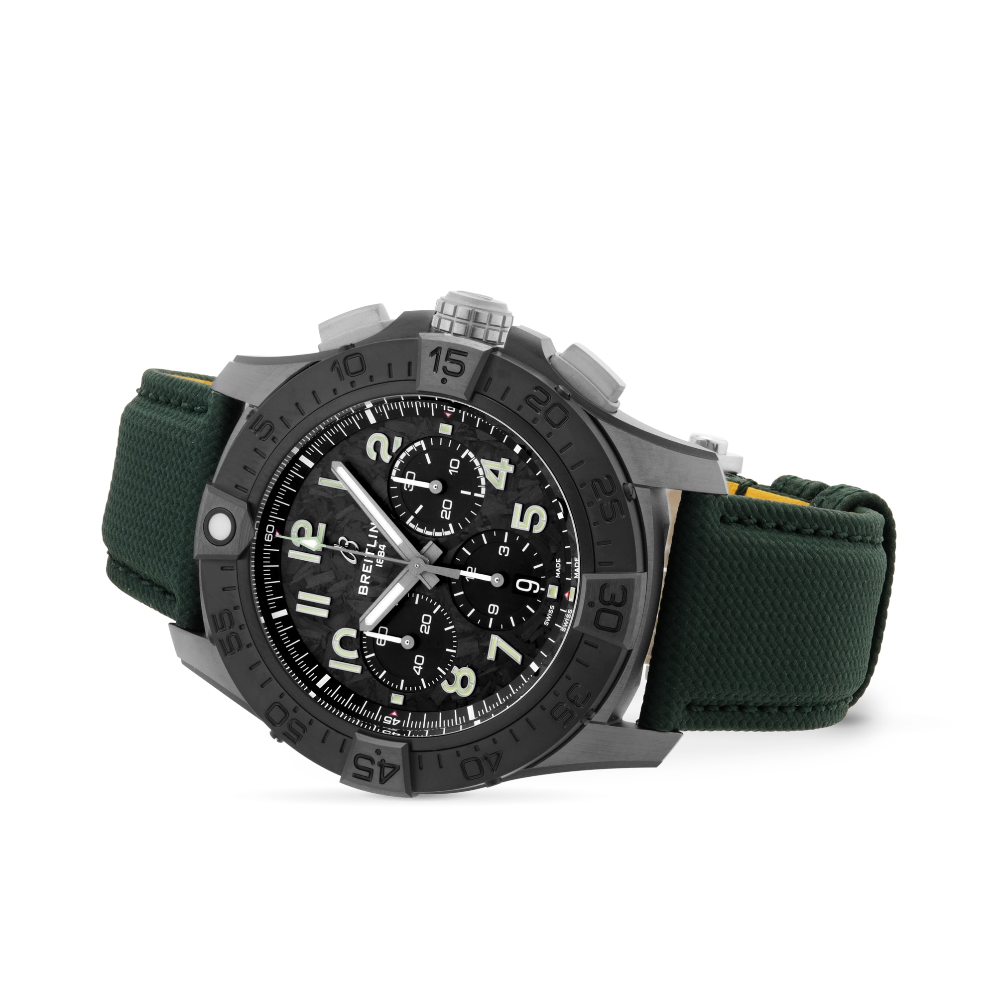 Breitling Super Avenger B01 Chronograph 46mm Mens Watch Green Breitling Super Avenger B01 Chronograph 46mm Mens Watch Green