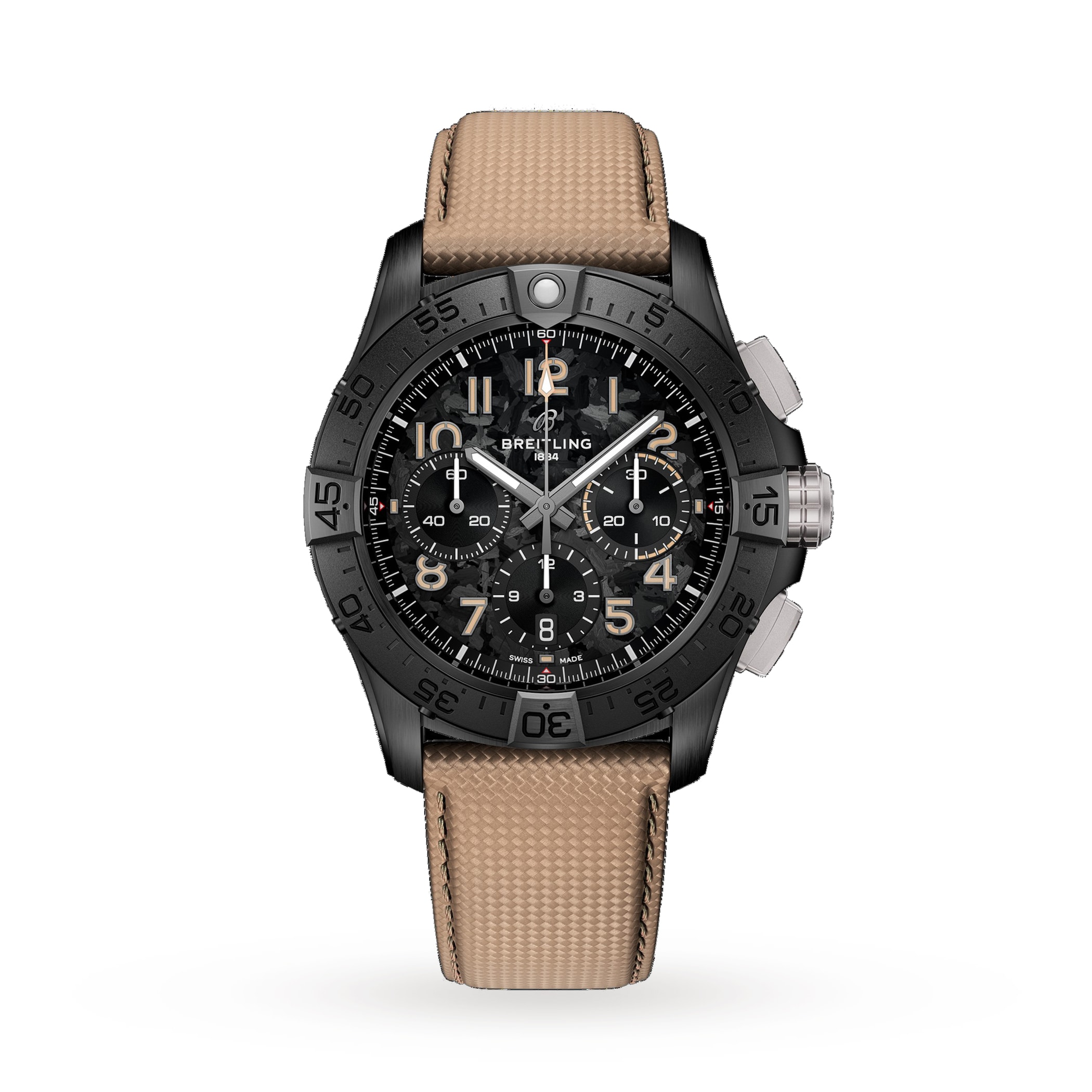 Breitling Avenger B01 Chronograph Night Mission 42mm Mens Watch Beige Breitling Avenger B01 Chronograph Night Mission 42mm Mens Watch Beige