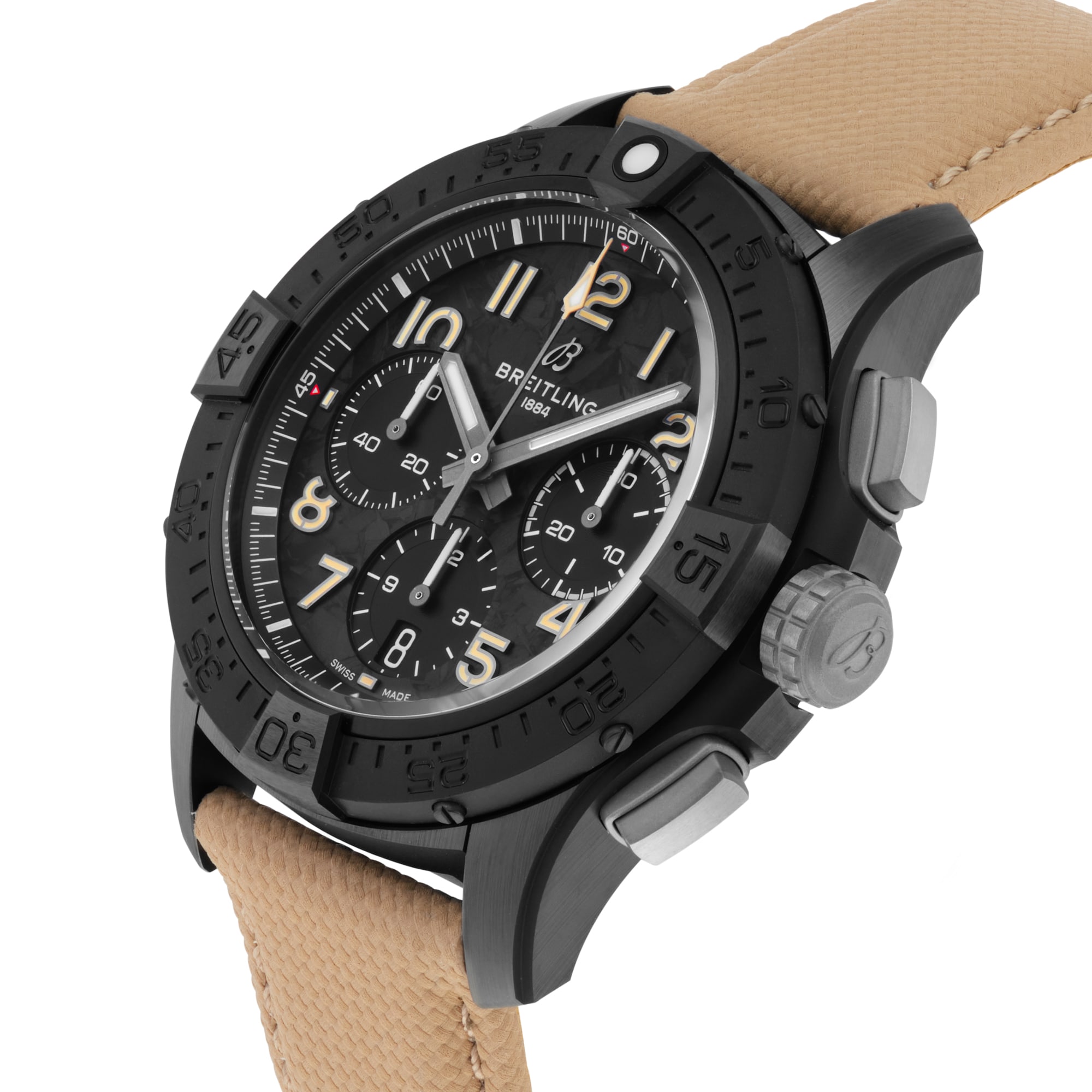 Breitling Avenger B01 Chronograph Night Mission 42mm Mens Watch Beige Breitling Avenger B01 Chronograph Night Mission 42mm Mens Watch Beige
