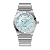 Breitling Chronomat 28mm Ladies Watch Blue Mother Of Pearl