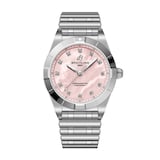 Breitling Chronomat 28mm Ladies Watch Pink Mother Of Pearl