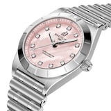 Breitling Chronomat 28mm Ladies Watch Pink Mother Of Pearl