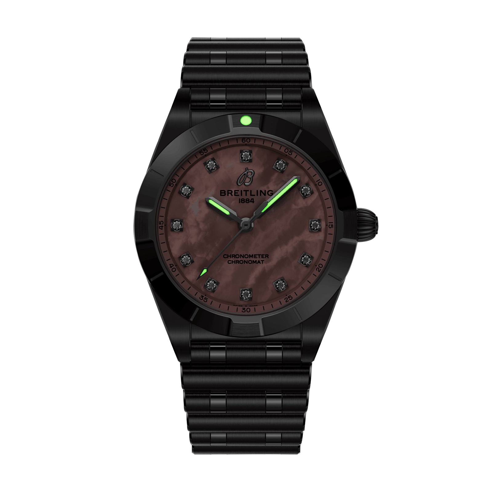 Breitling Chronomat 28mm Ladies Watch Pink