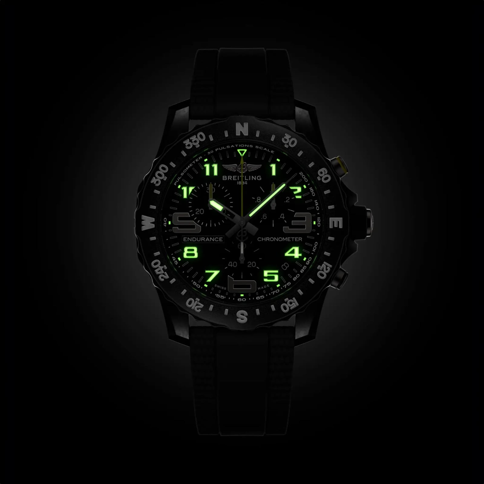 Breitling Endurance Pro 44mm Unisex Watch Black Breitling Endurance Pro 44mm Unisex Watch Black