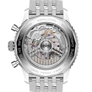 Breitling Navitimer B19 Chronograph Perpetual Calender 43mm Mens Watch Blue