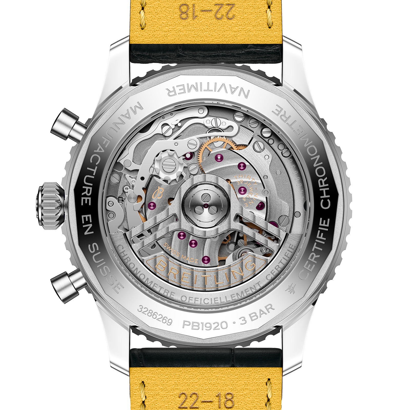 Breitling Navitimer B19 Chronograph Perpetual Calendar 43mm Mens Watch Blue