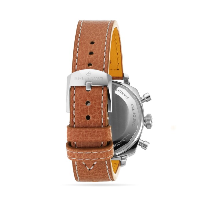 Breitling Top Time B01 Racing 38mm Mens Watch Brown Leather