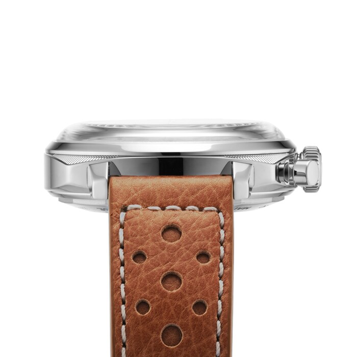 Breitling Top Time B01 Racing 38mm Mens Watch Brown Leather