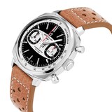 Breitling Top Time B01 Racing 38mm Mens Watch Brown Leather