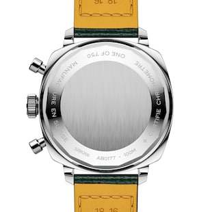 Breitling Top Time B01 Racing 38mm Mens Watch Green Leather