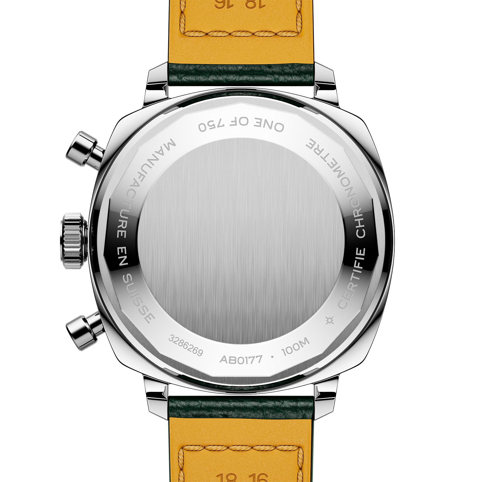 Breitling Top Time B01 Racing 38mm Mens Watch Green Leather