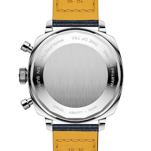 Breitling Top Time B01 Martini Racing 38mm Mens Watch Blue Leather