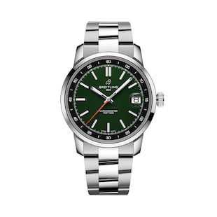 Breitling Top Time B31 38mm Mens Watch Green Stainless Steel