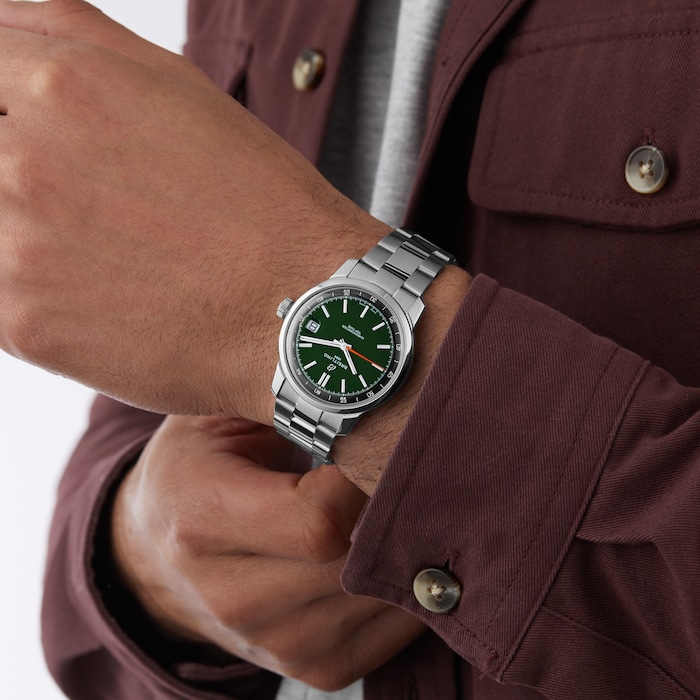 Breitling Top Time B31 38mm Mens Watch Green Stainless Steel