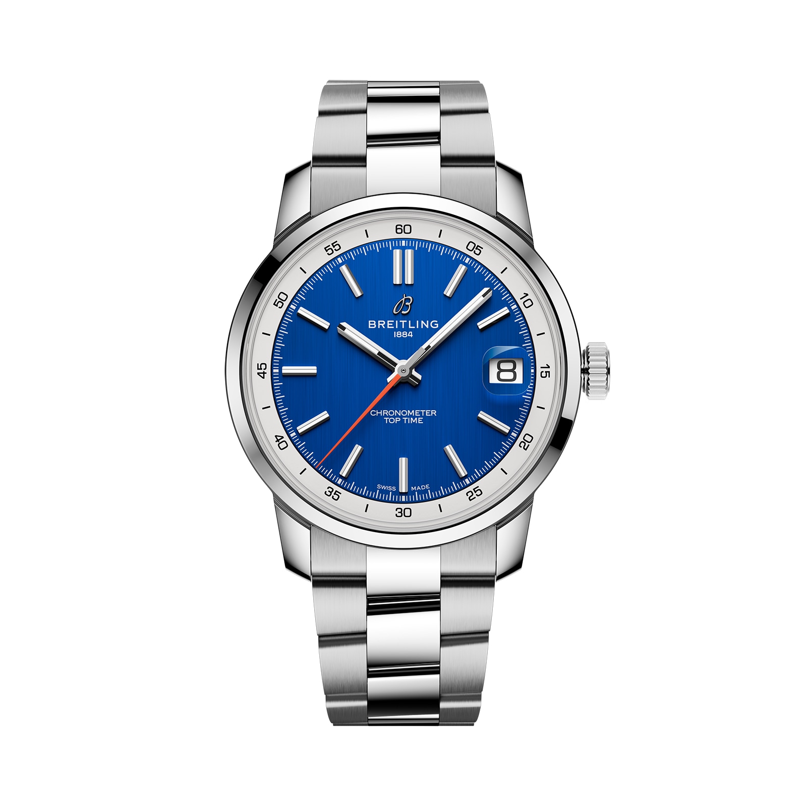 Breitling Top Time B31 38mm Mens Watch Blue Stainless Steel Breitling Top Time B31 38mm Mens Watch Blue Stainless Steel