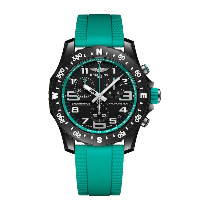 Breitling Endurance Pro 44mm Unisex Watch Turquoise The Watches Of Switzerland Group Exclusive