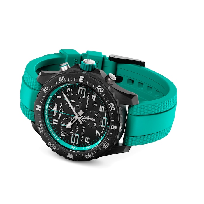 Breitling Endurance Pro 38mm Unisex Watch Turquoise The Watches Of Switzerland Group Exclusive