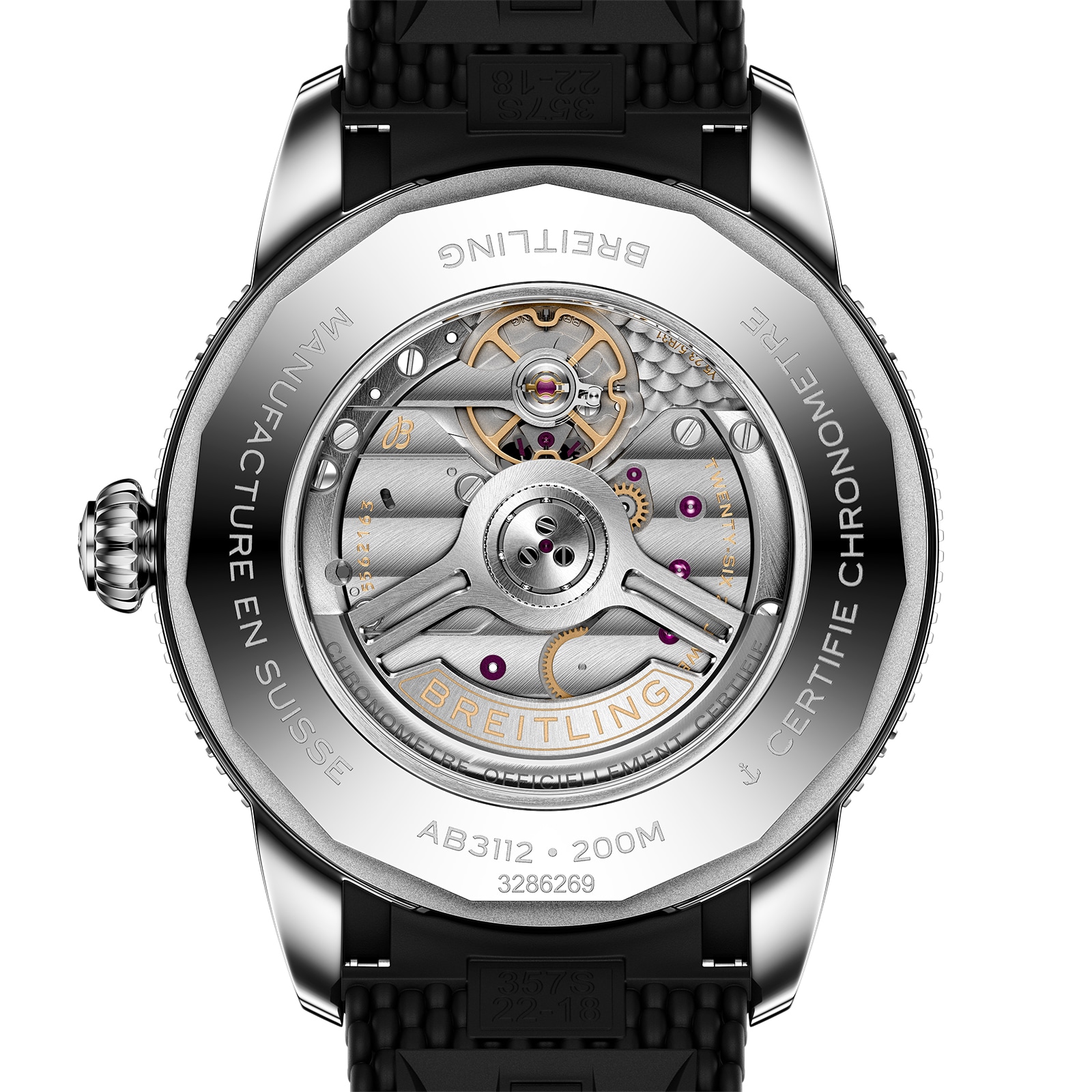 Breitling Superocean Heritage B31 Automatic 44mm Mens Watch Black Rubber