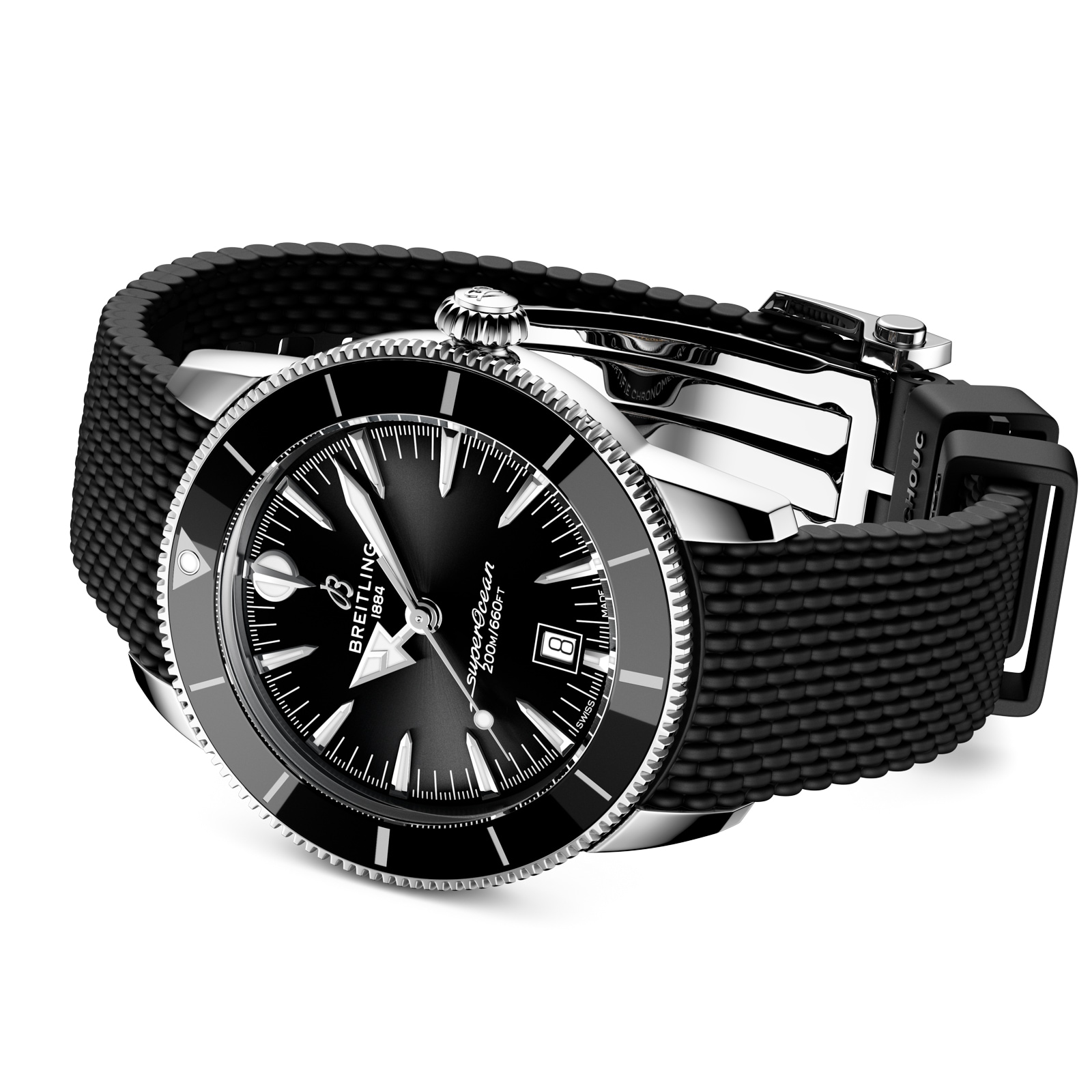 Breitling Superocean Heritage B31 Automatic 44mm Mens Watch Black Rubber