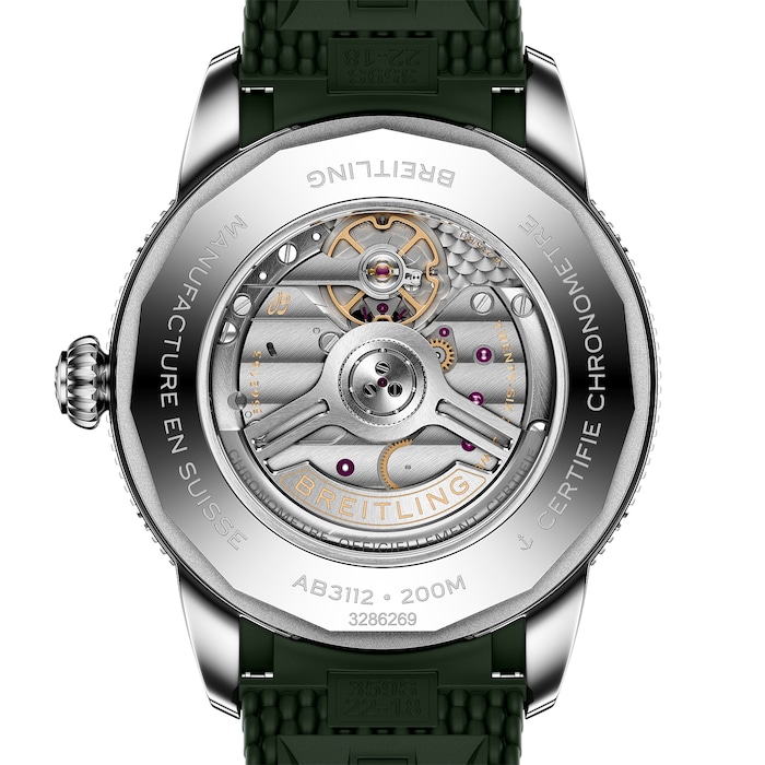 Breitling Superocean Heritage B31 Automatic 44mm Mens Watch Green Rubber