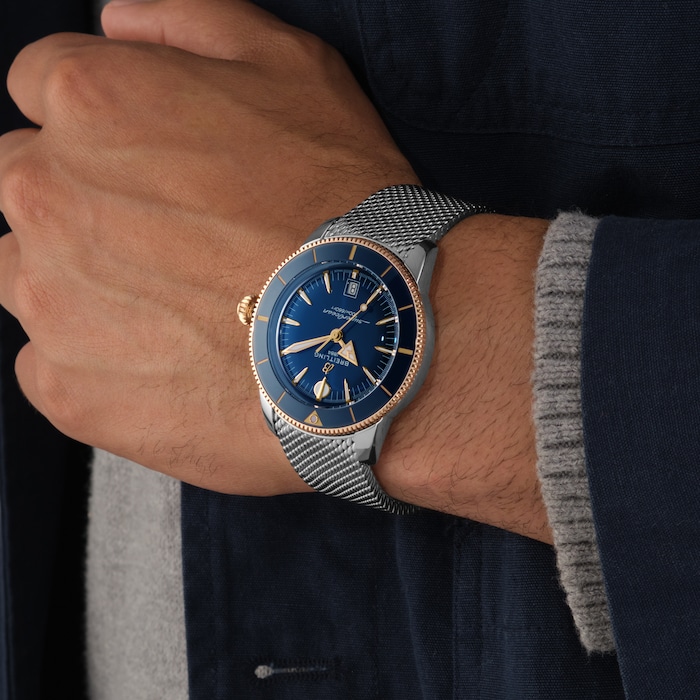 Breitling Superocean Heritage B31 Automatic 44mm Mens Watch Blue 18